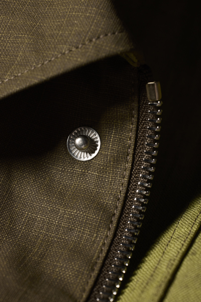 Khaki Linen Field Jacket 6