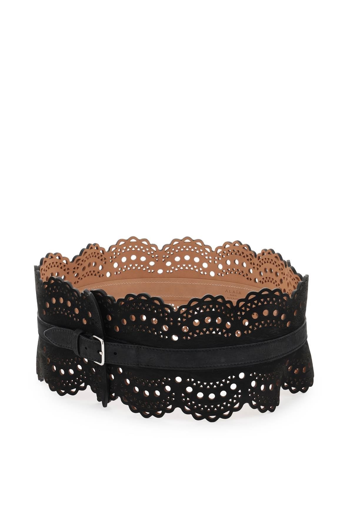 Alaia Perforated Leather Bustier Belt Women - 2