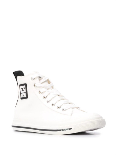 Diesel D logo canvas sneakers outlook