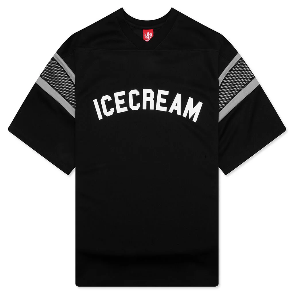 PASS S/S KNIT CROP FIT SHIRT - BLACK - 1