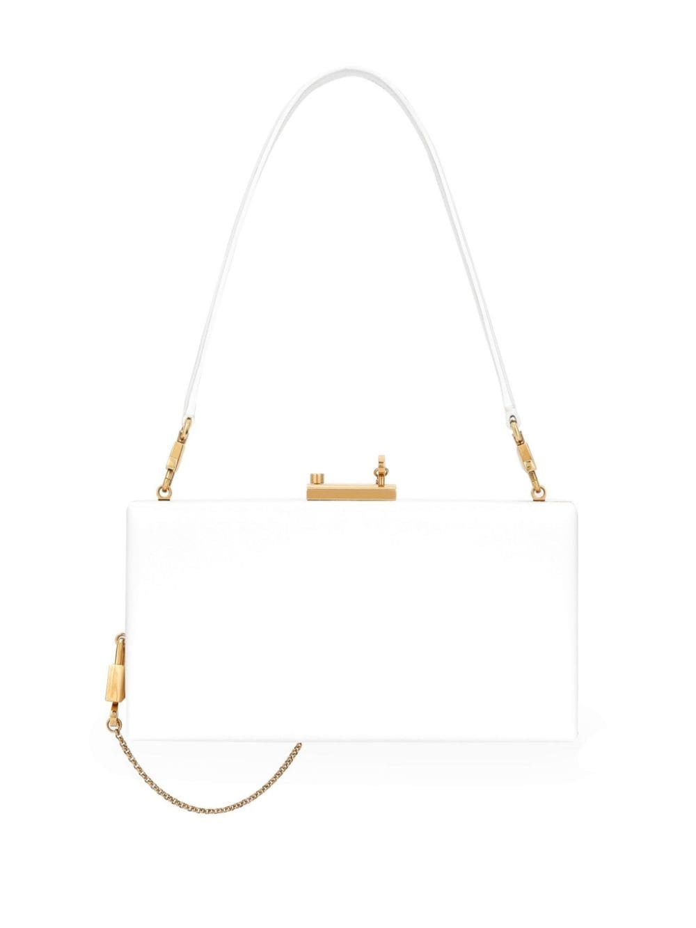 chain-detail clutch bag - 3