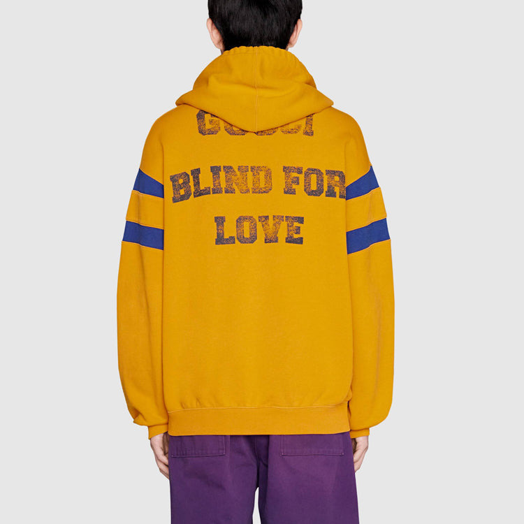 Men's Gucci FW21 Alphabet Printing Pattern Long Sleeves Autumn Orange 655469-XJDHN-7245 - 6