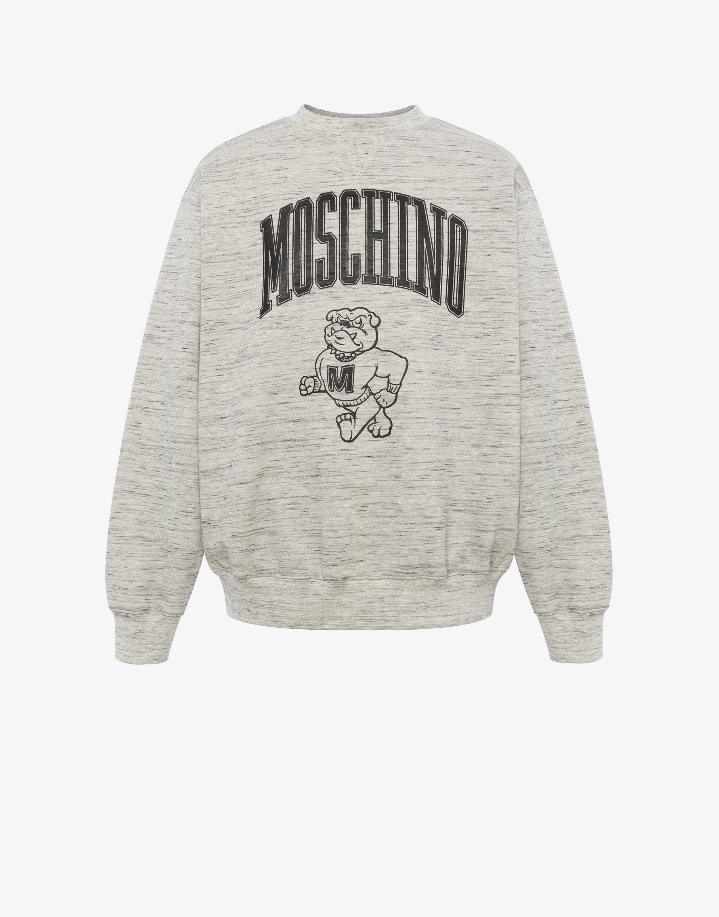 MOSCHINO VARSITY COTTON SWEATSHIRT - 1