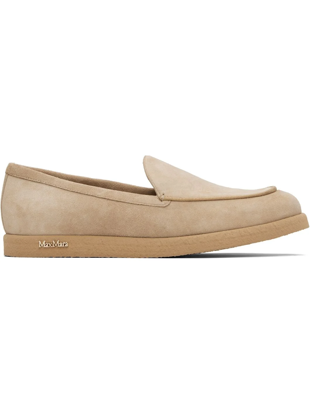 Beige Soft Moc Loafers - 1