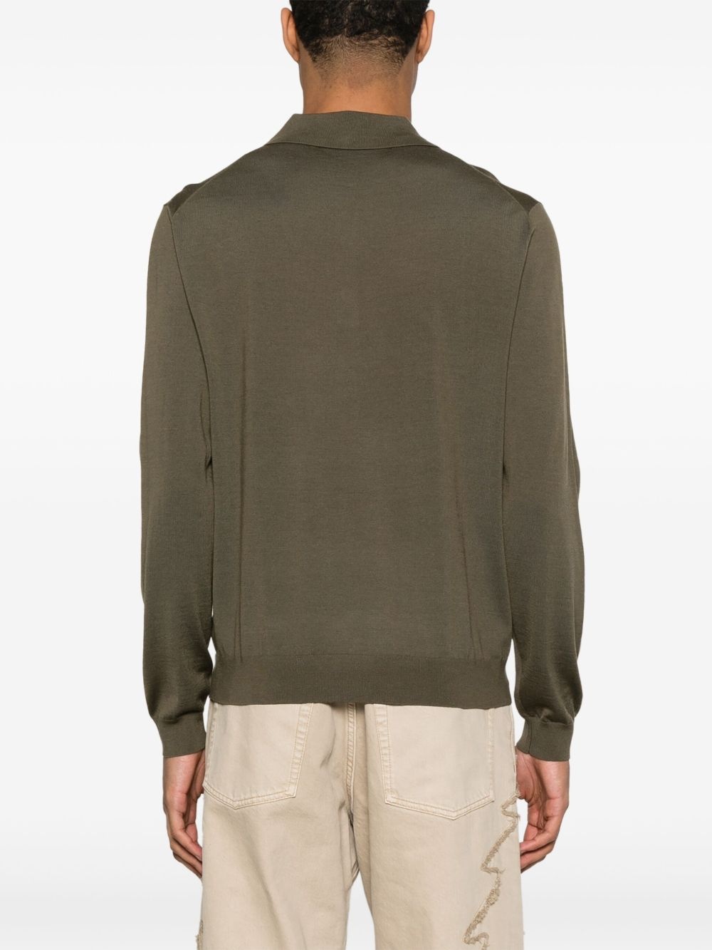 wool polo shirt - 3