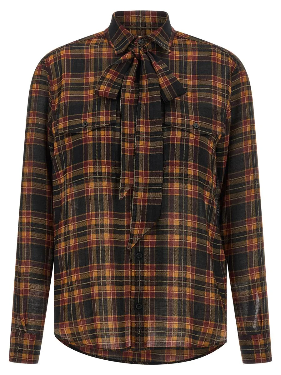 Saint Laurent 'Cassandre' Lavallière Shirt - 1