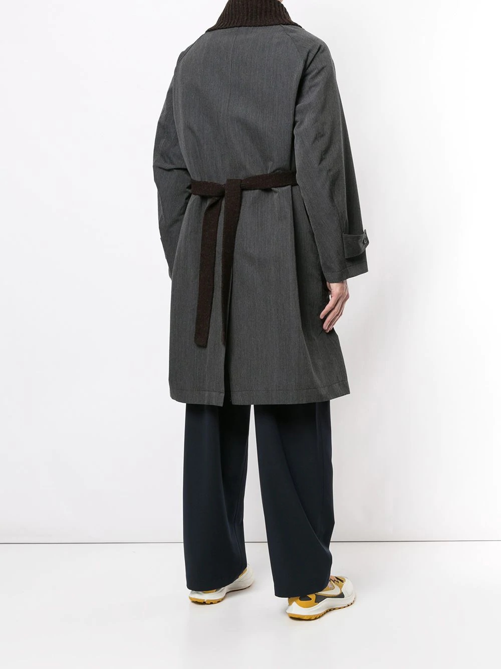 layered-look midi coat - 4