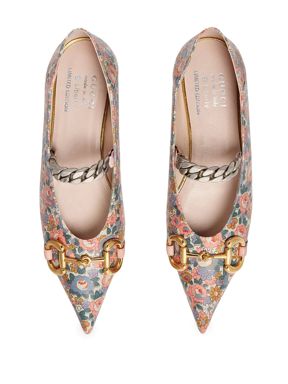 Exclusive floral-print ballerina shoes - 4