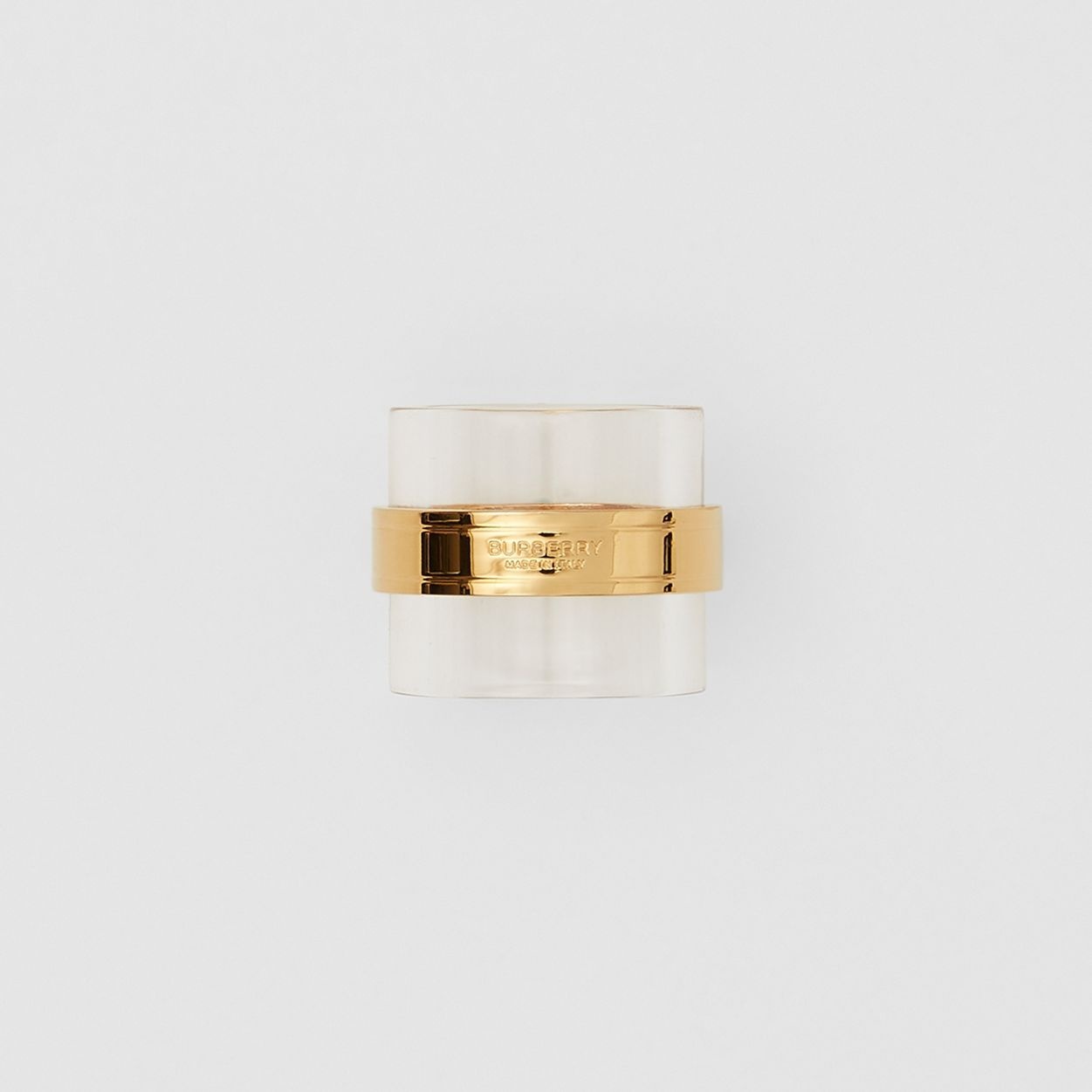 Resin and Gold-plated Cylindrical Ring - 5