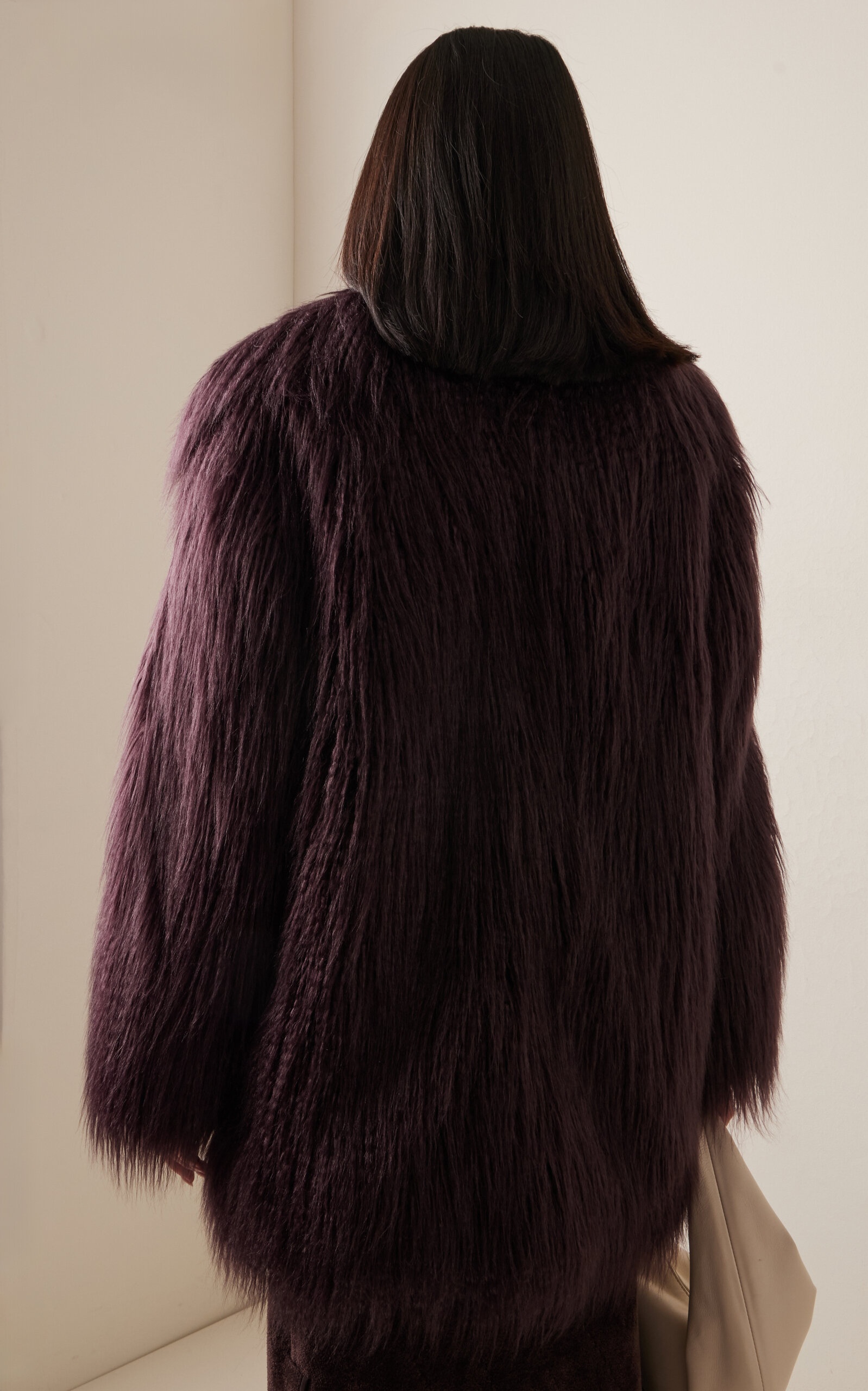 Miley Faux Fur Coat purple - 4