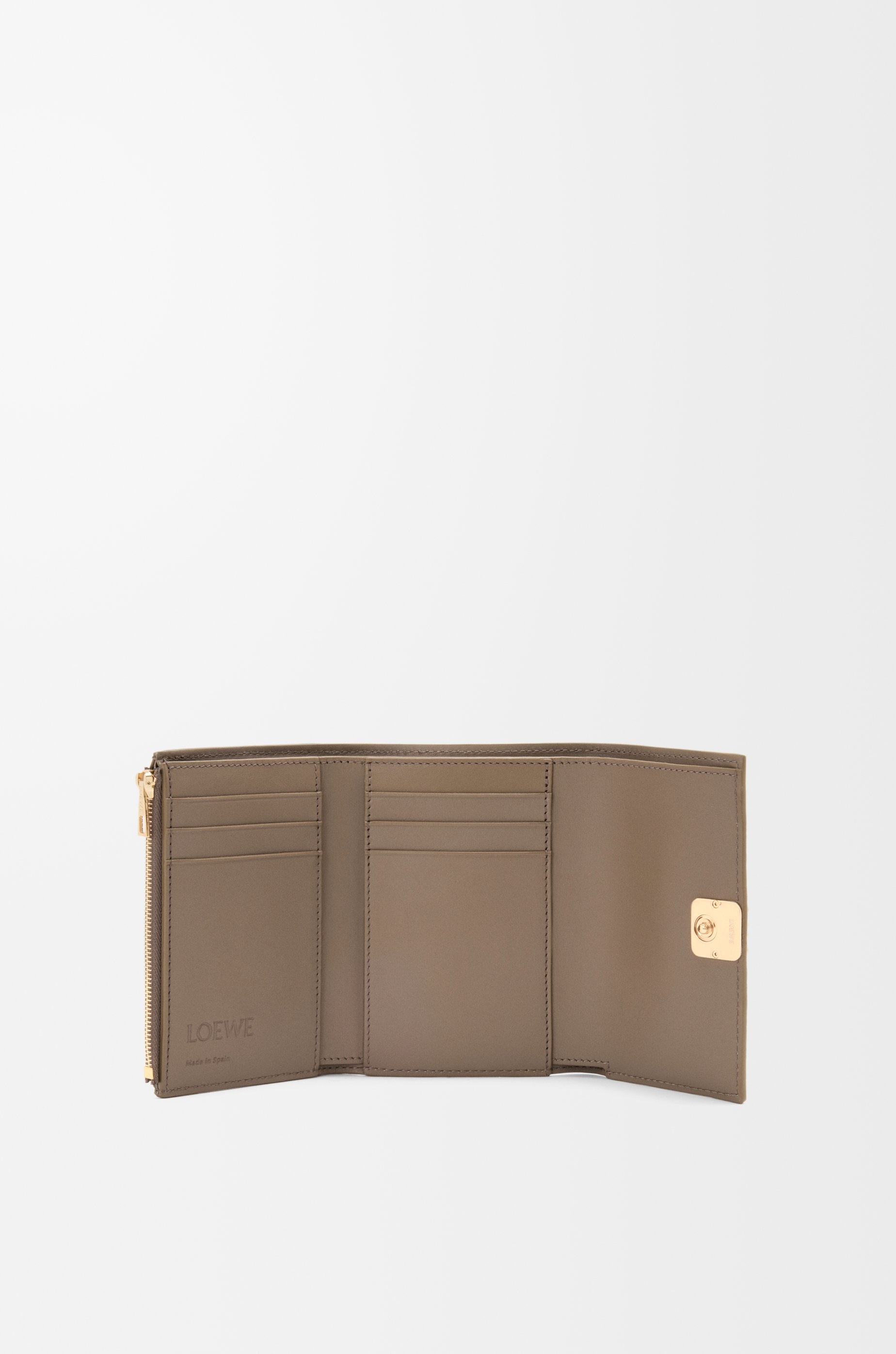 Anagram small vertical wallet in pebble grained calfskin - 2