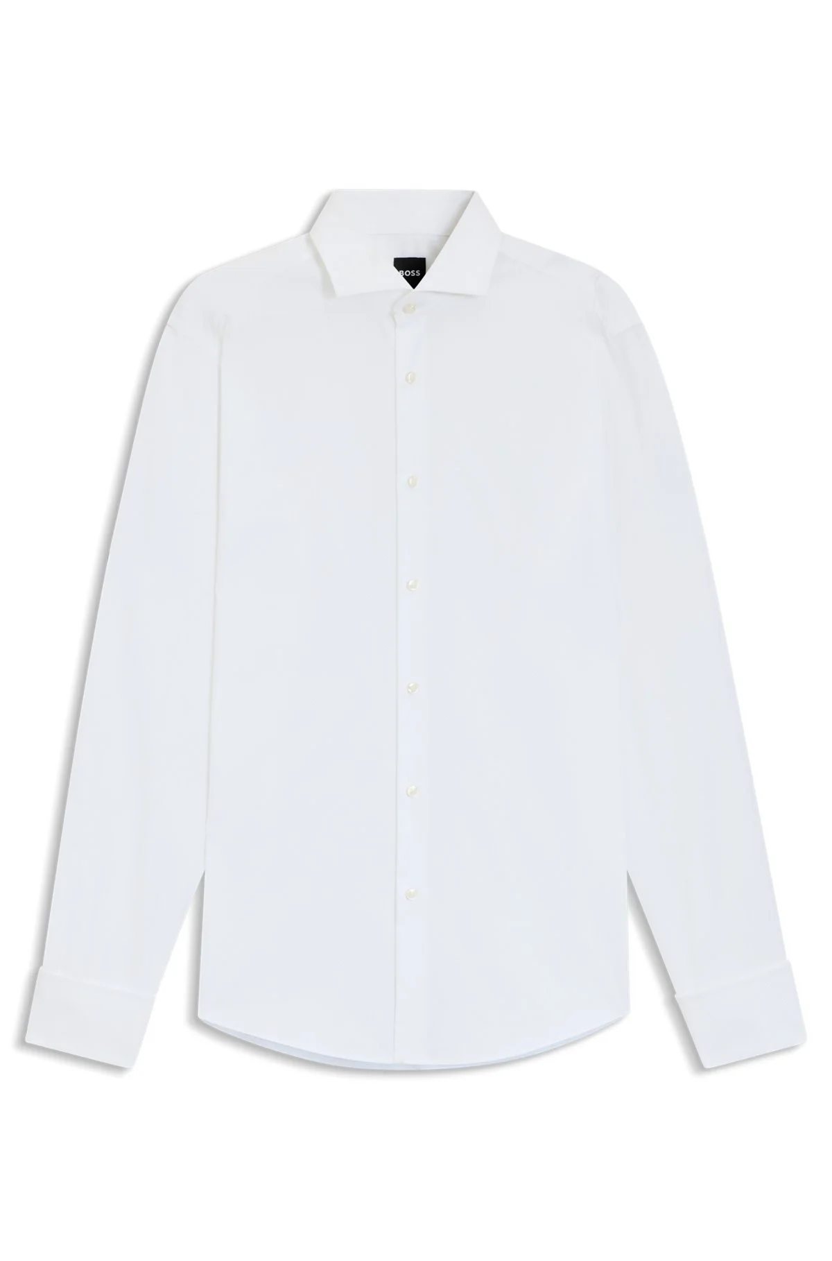 REGULAR-FIT SHIRT IN STRUCTURED ITALIAN COTTON - 1