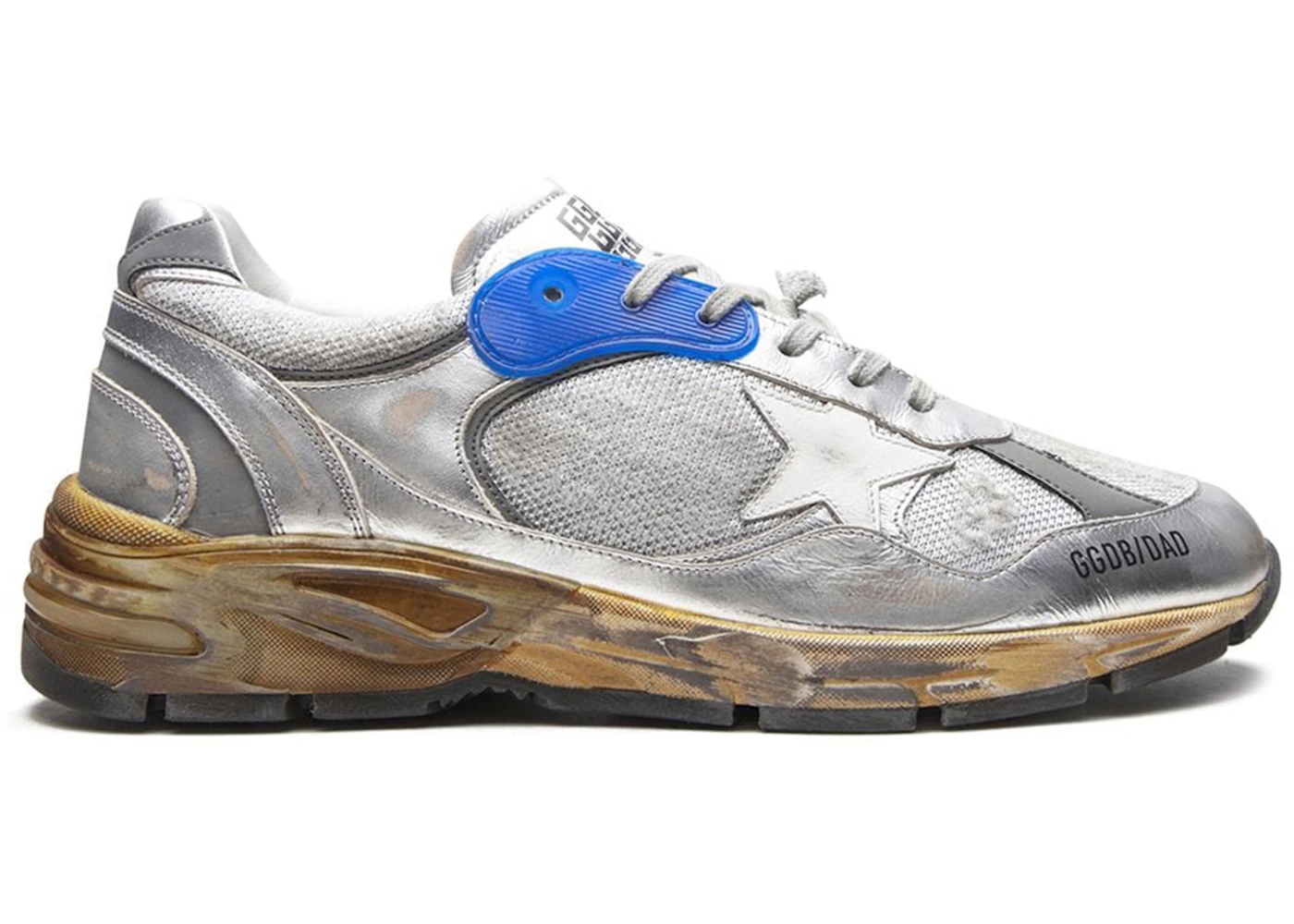 Golden Goose Dad-Star Silver White Blue Grey - 1