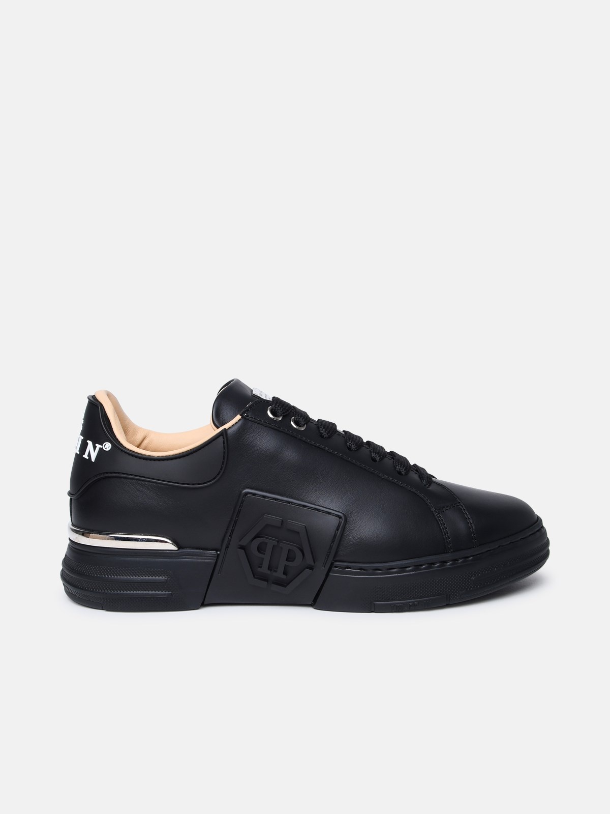 Exagon sneakers in black nappa leather - 1