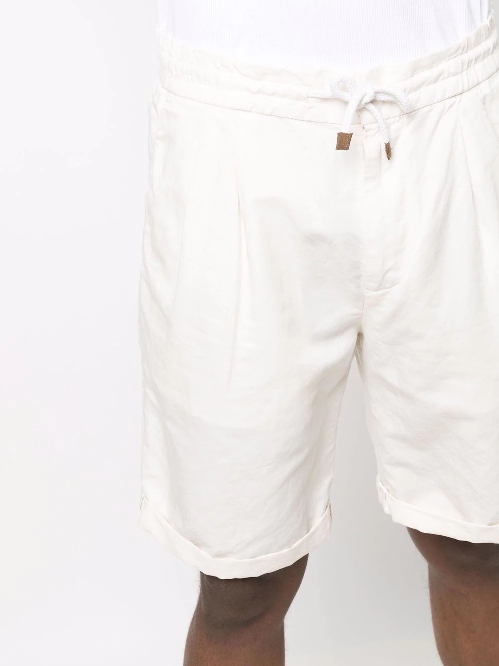 drawstring chino shorts - 5