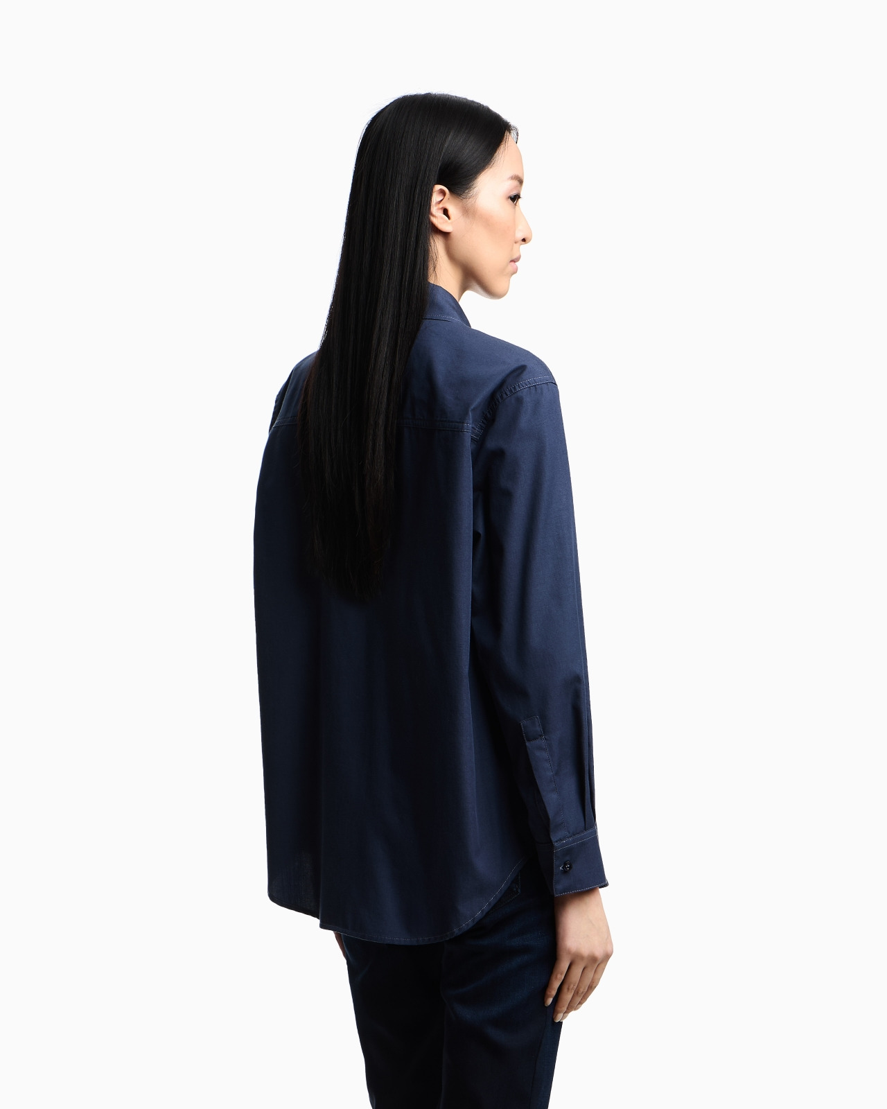 YARN-DYED SHIRT WITH EMBROIDERED LOGO - 3