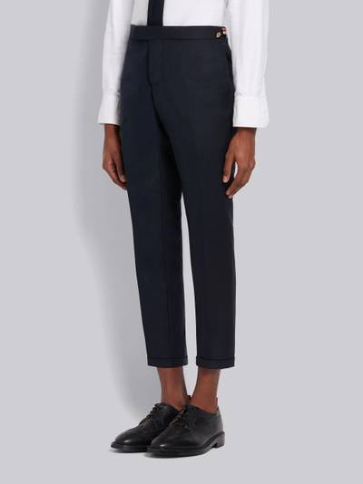 Thom Browne Navy Super 120s Wool Twill Side Tab Trouser outlook