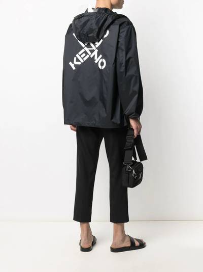 KENZO logo-print hooded rain jacket outlook