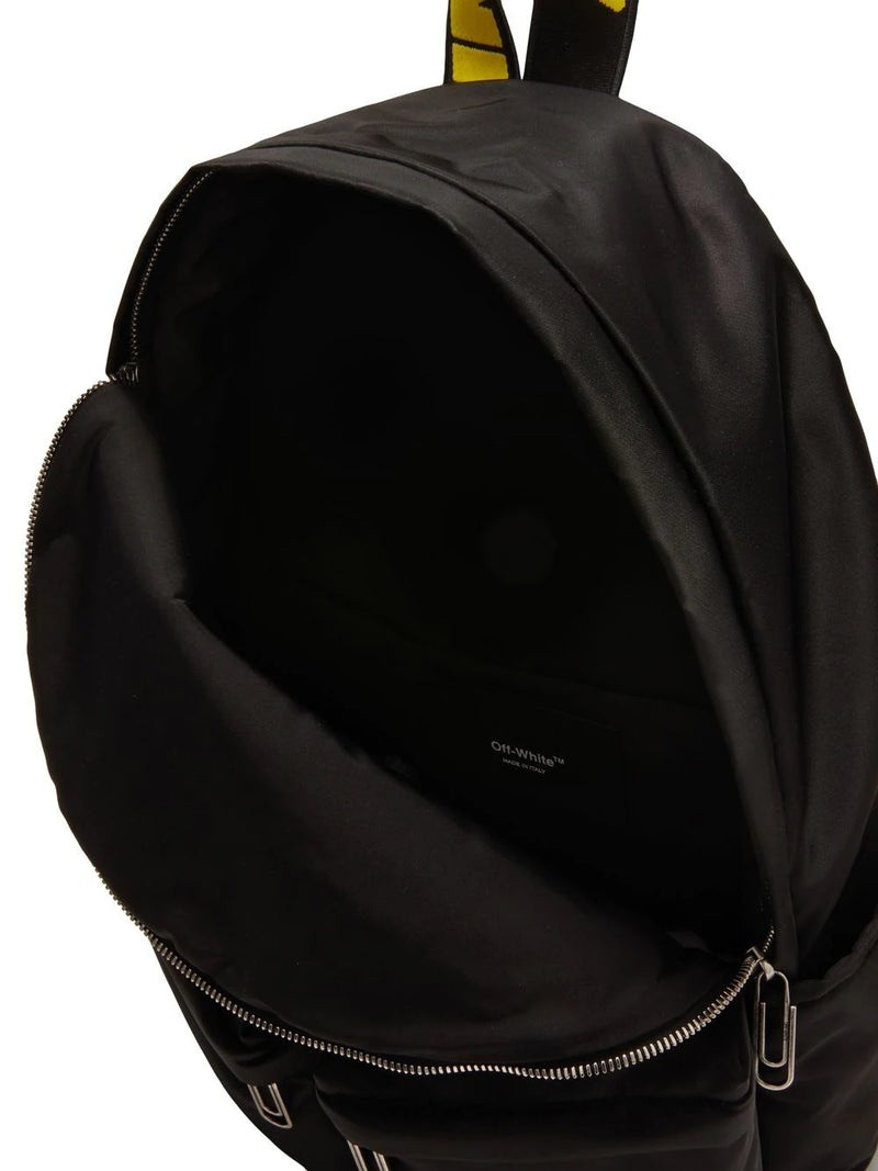 OFF-WHITE Quote Nylon Backpack Black/White 5
