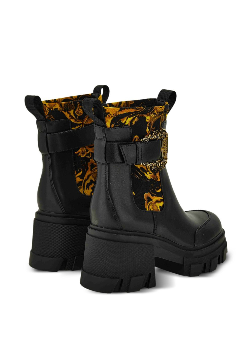 buckle-detail platform boots - 3