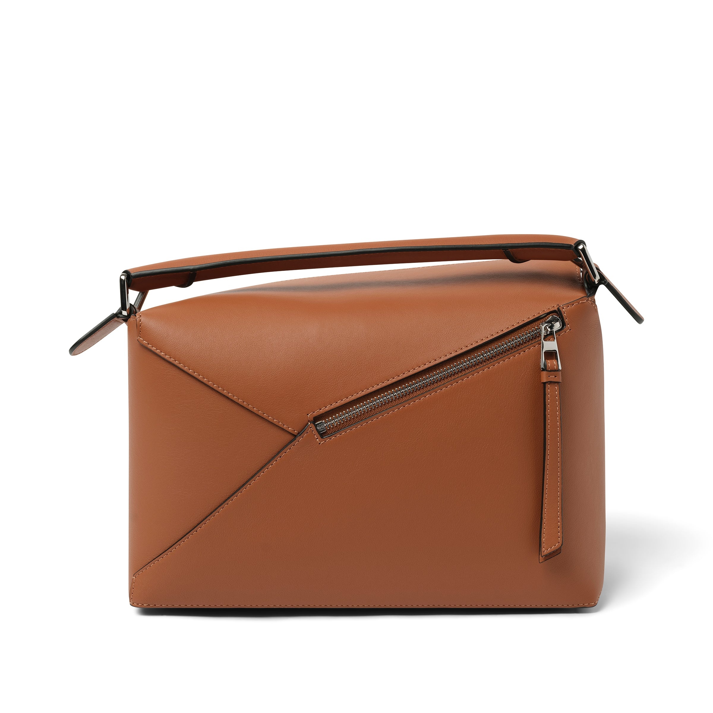 Puzzle Edge Bag in Tan - 5