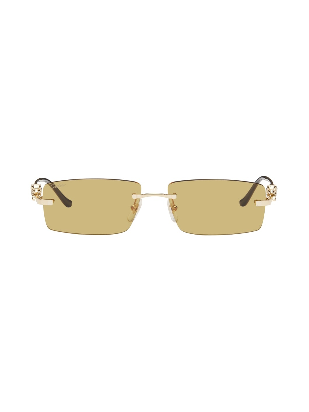 Gold 'Panthère de Cartier' Sunglasses - 1