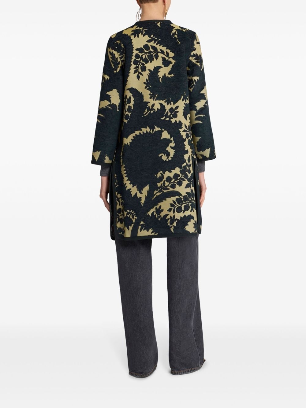 jacquard reversible coat - 3