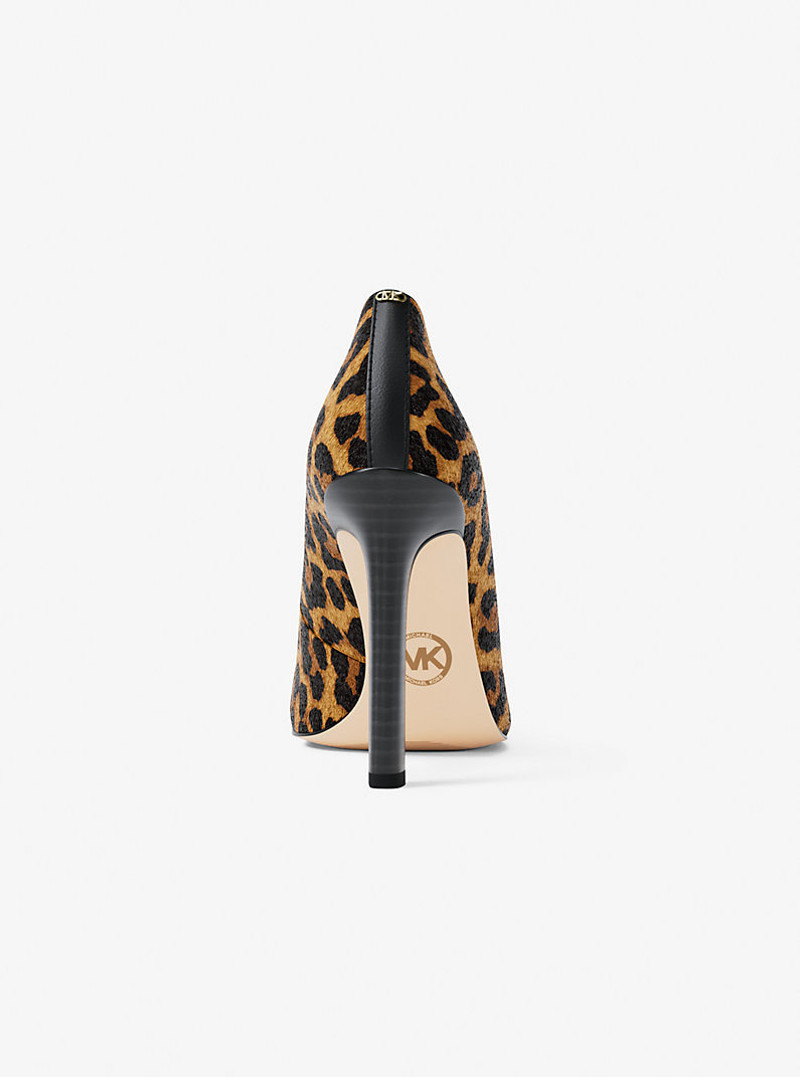 Amara Leopard Print Calf Hair Pump 4
