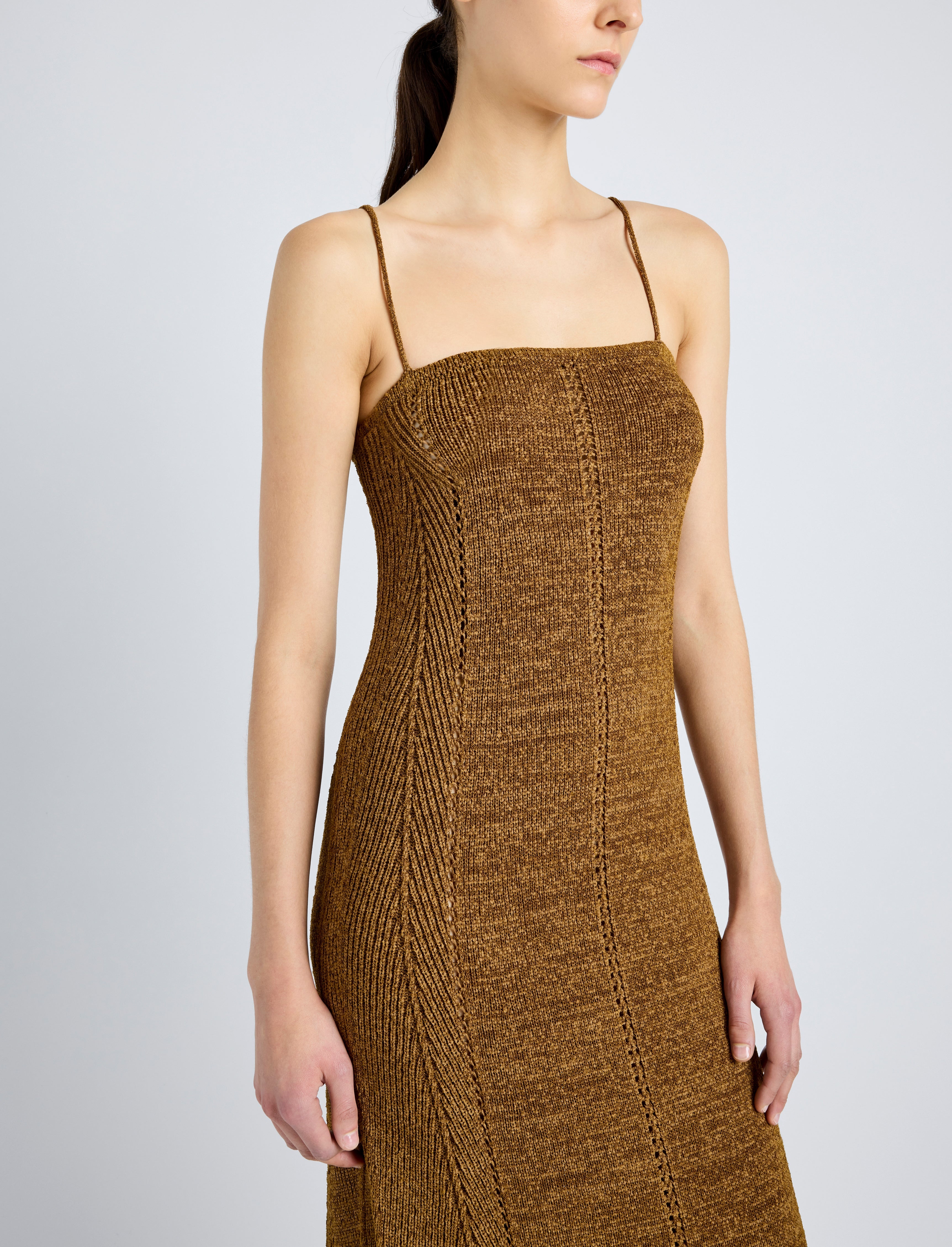 Suki Dress in Viscose Ribbon Knit - 5