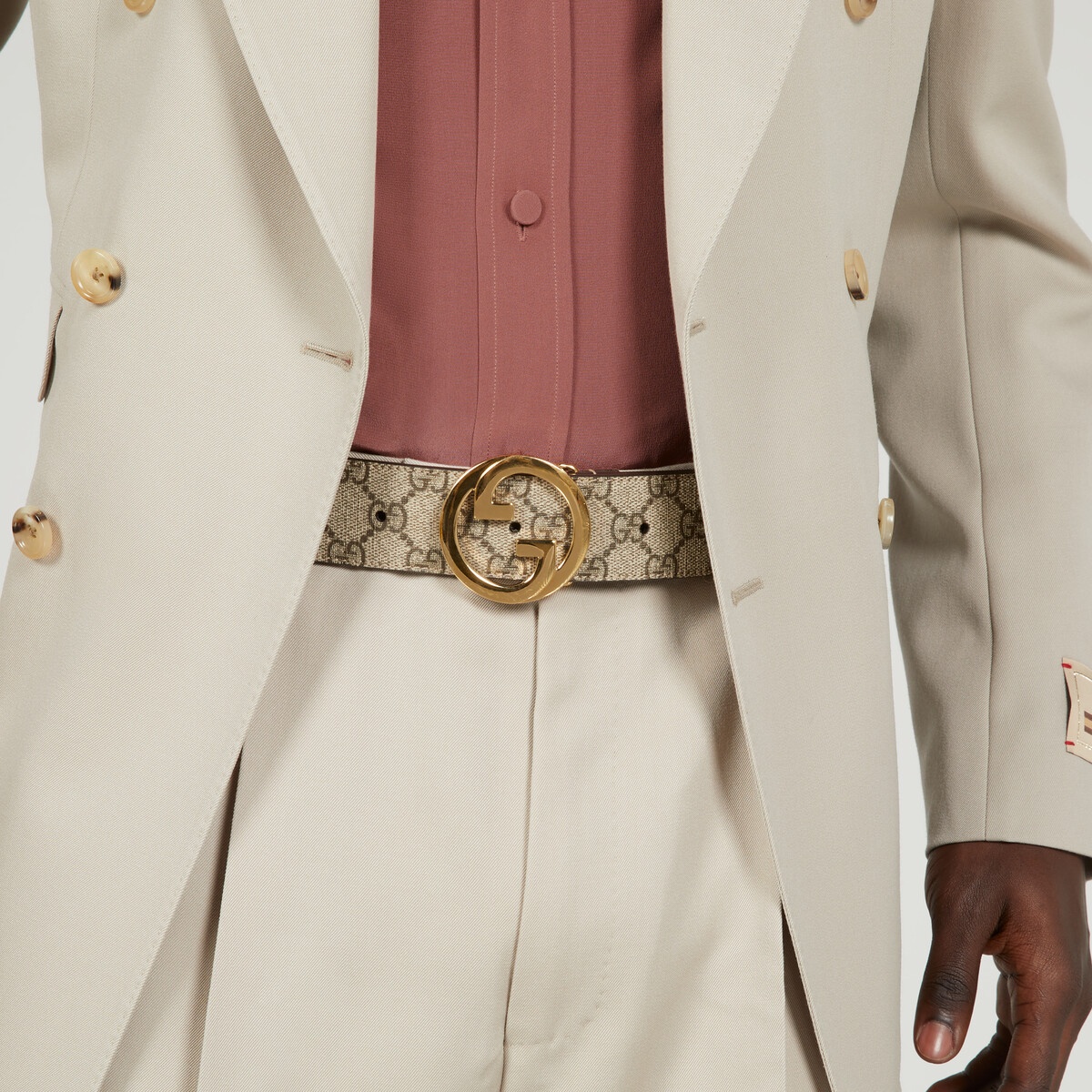 【関税&送料込】Gucci Caramel Suede Gucci Blondie Belt GUCCI Blondie leather belt | NET-A-PORTER