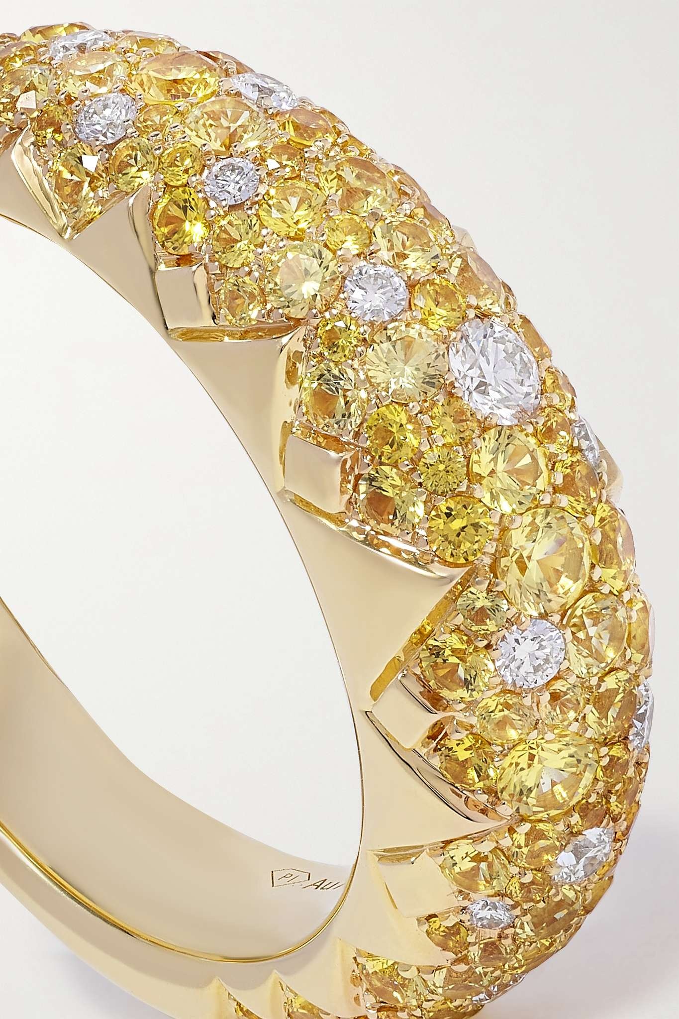 Sunlight 18-karat gold, sapphire and diamond ring - 4