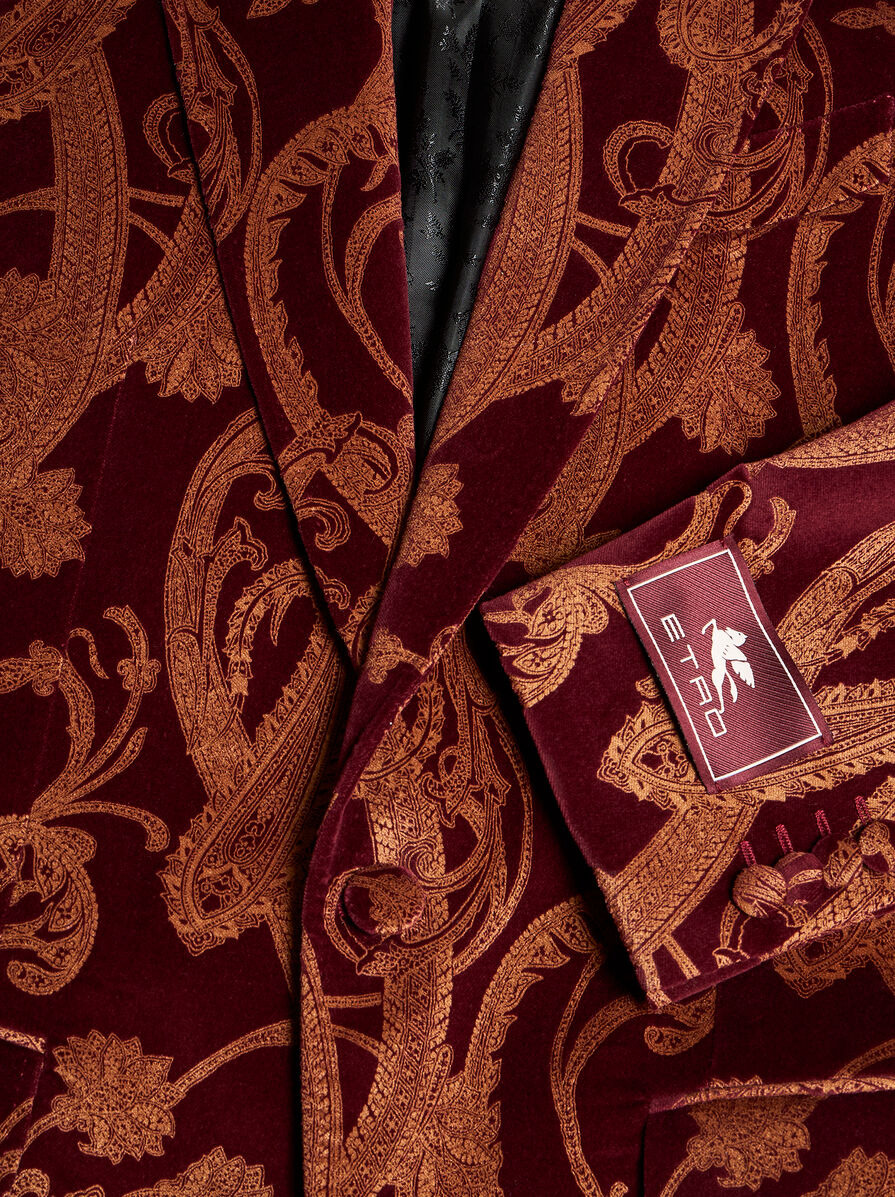 SINGLE-BREASTED PAISLEY BLAZER - 6