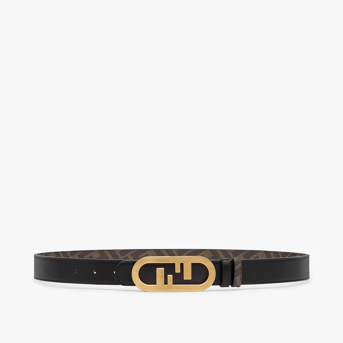Black leather belt - 1
