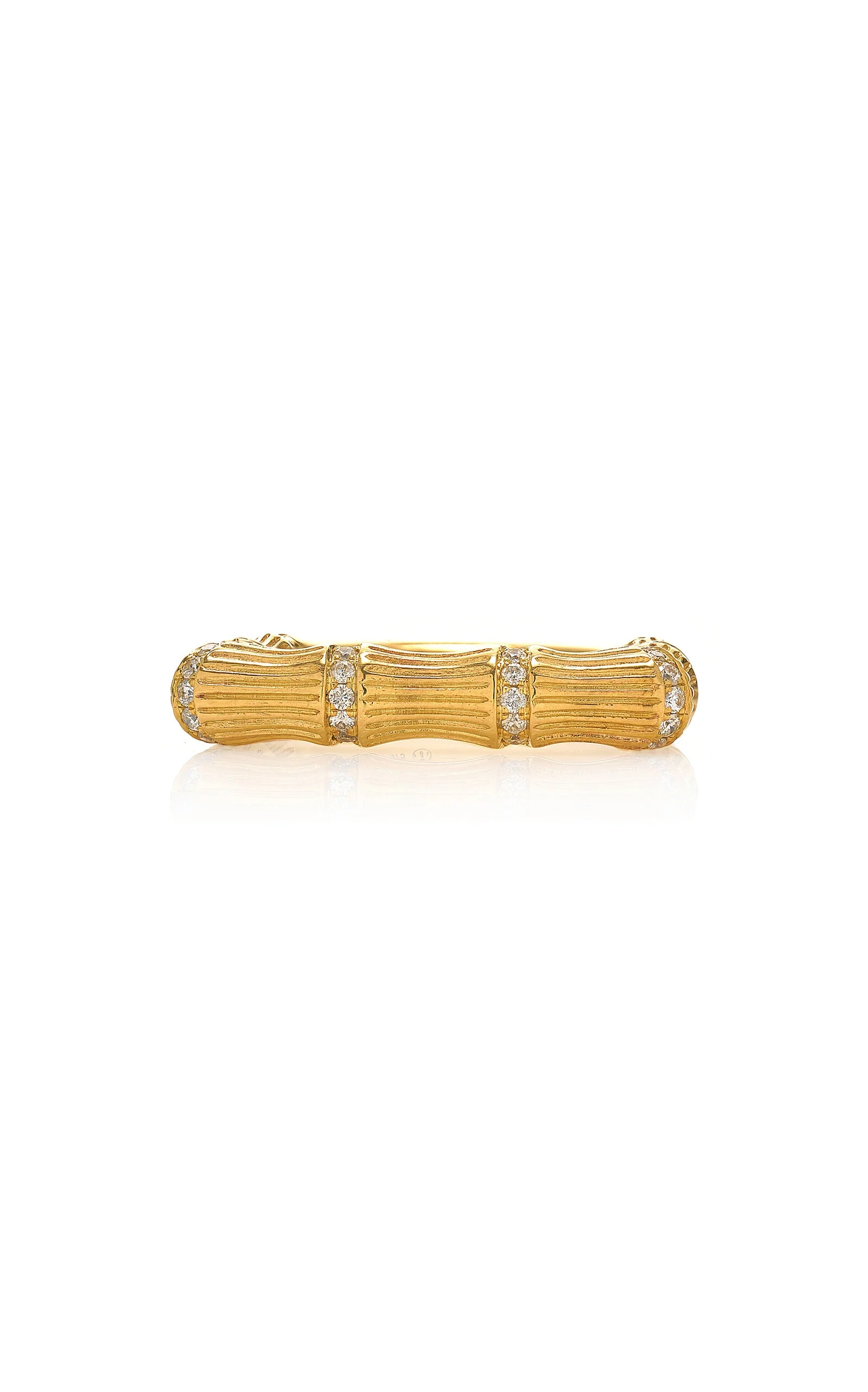 9K Yellow Gold Diamond Ring gold - 1
