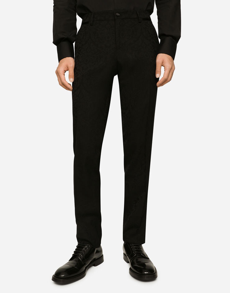 Wool jacquard Martini-fit tuxedo suit - 6