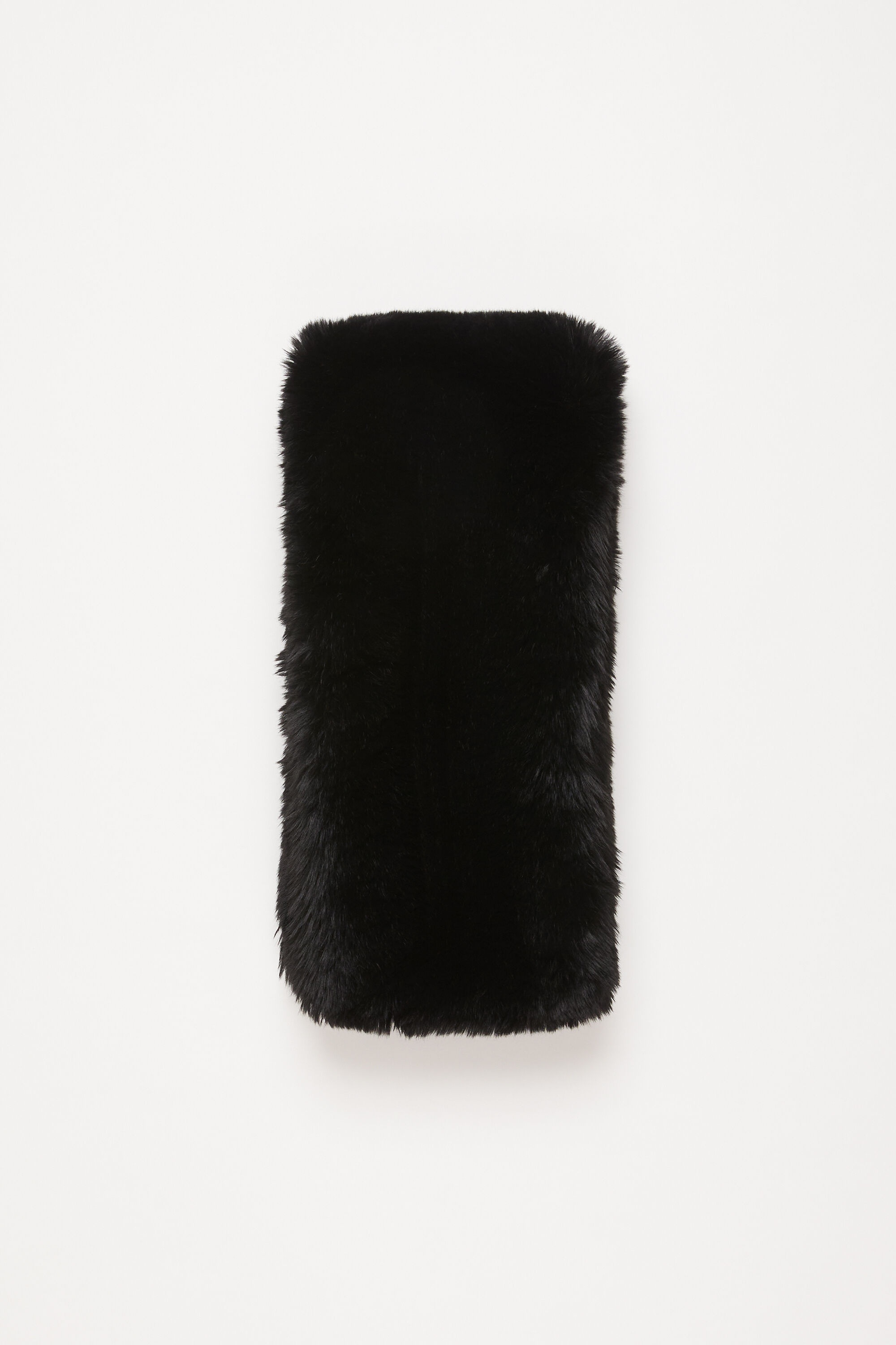 Furry scarf - Black - 1