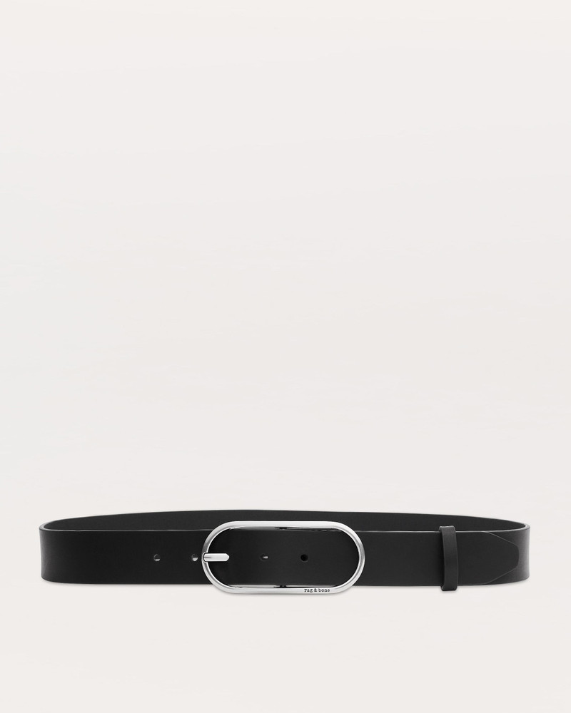 Rounded Rebound Leather Belt - 1