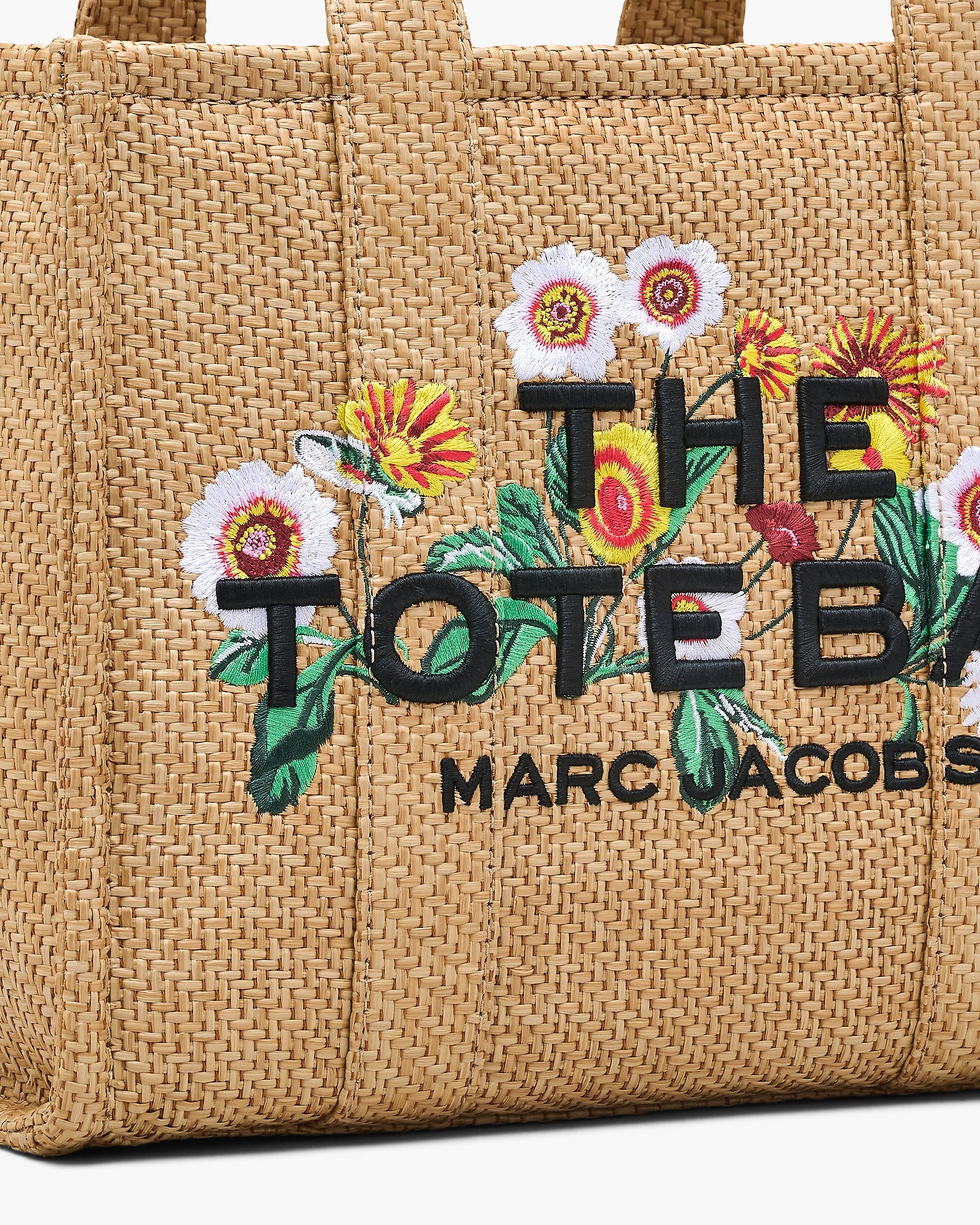 THE DAISY WOVEN MEDIUM TOTE BAG - 5