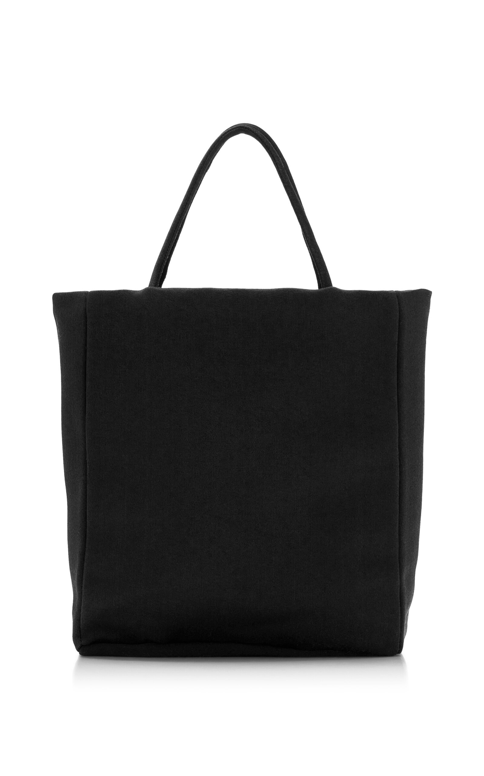 Cecily Mini Silk-Satin Tote Bag black - 3