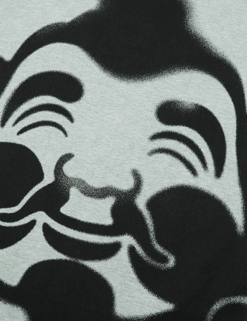 SPRAY-EFFECT GODHEAD PRINT SWEATSHIRT WITH SEAGULL EMBROIDERY 8