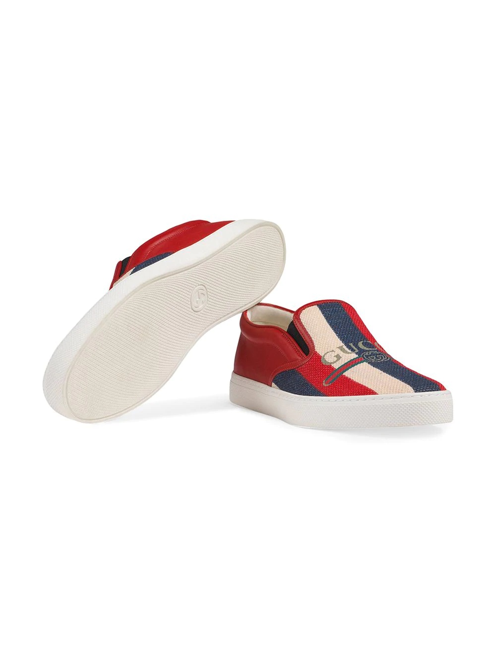 Gucci logo Sylvie slip-on sneakers - 4