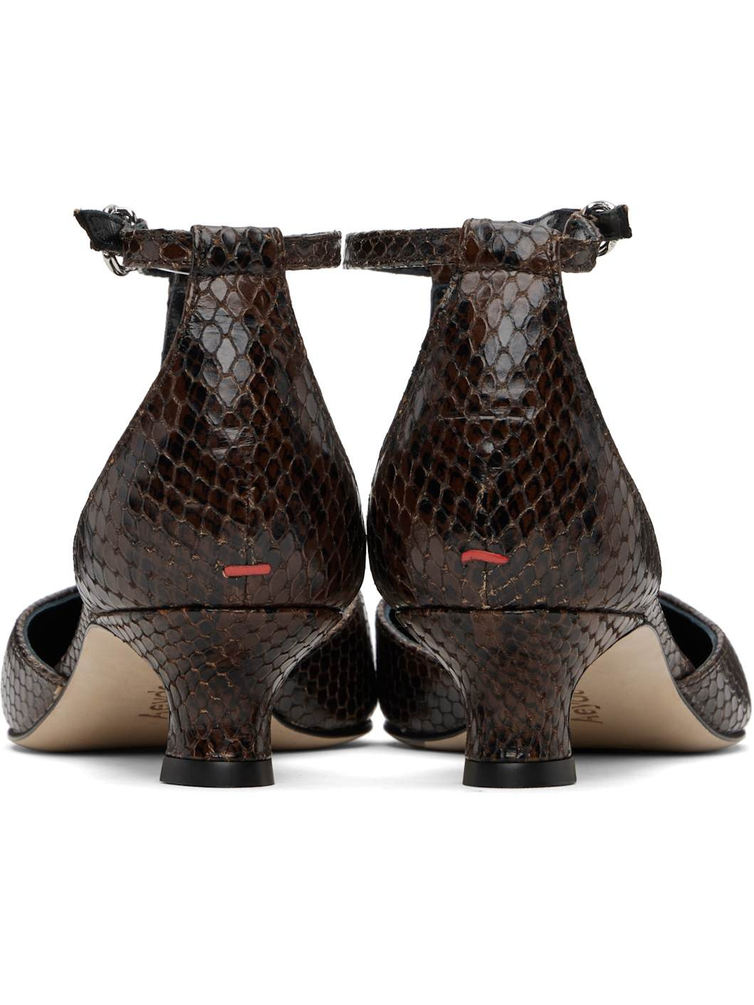 Brown Liz T-Bar Heels - 2