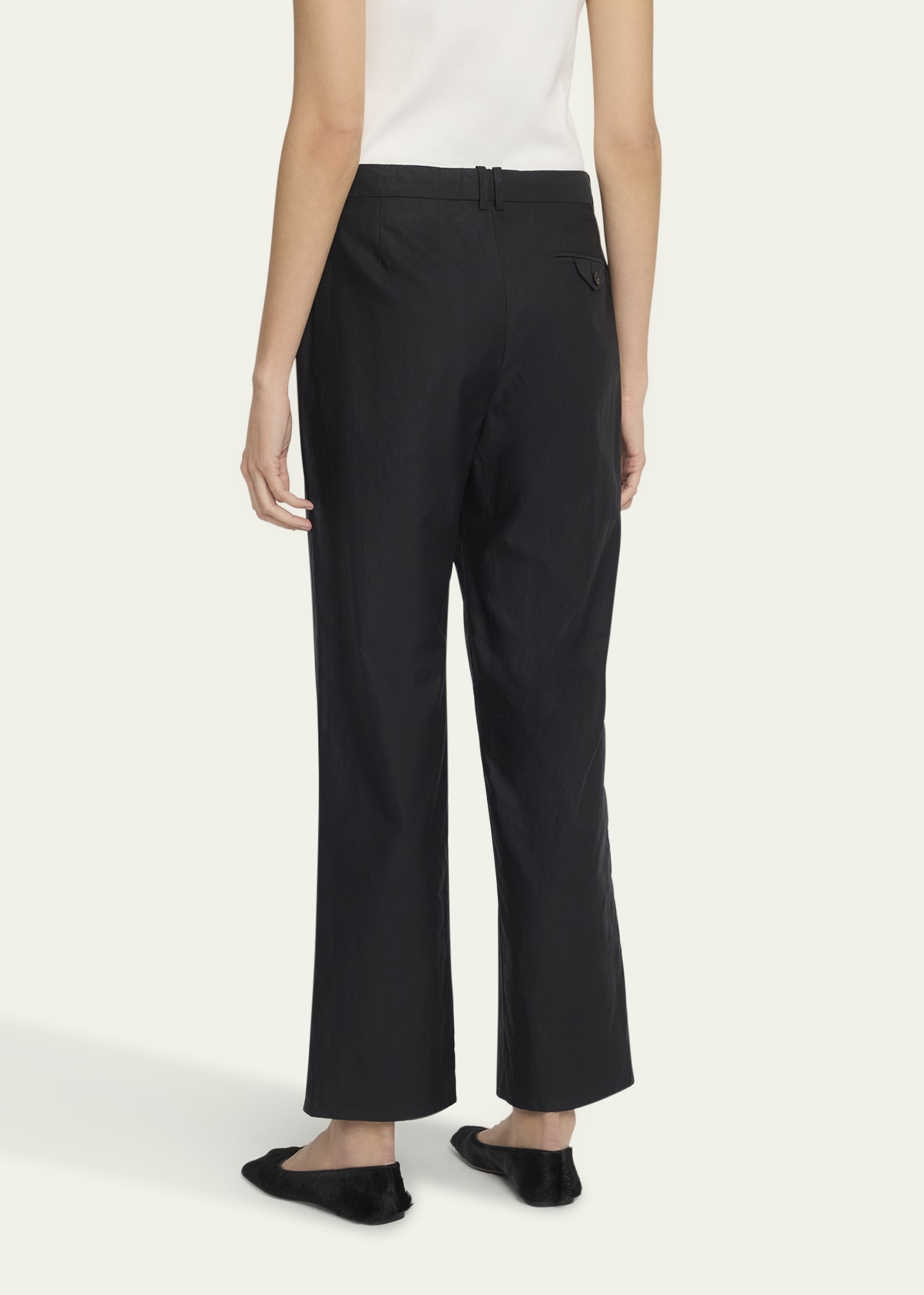 Zuzana Cotton Straight-Leg Ankle Pants - 3