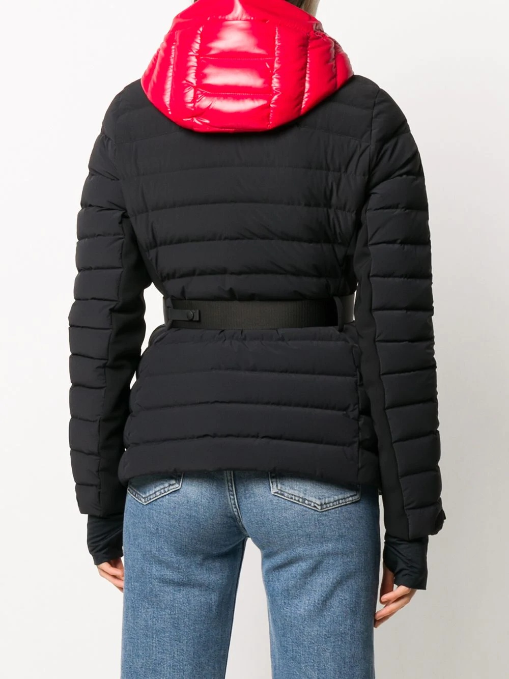 belted padded down jacket - 4