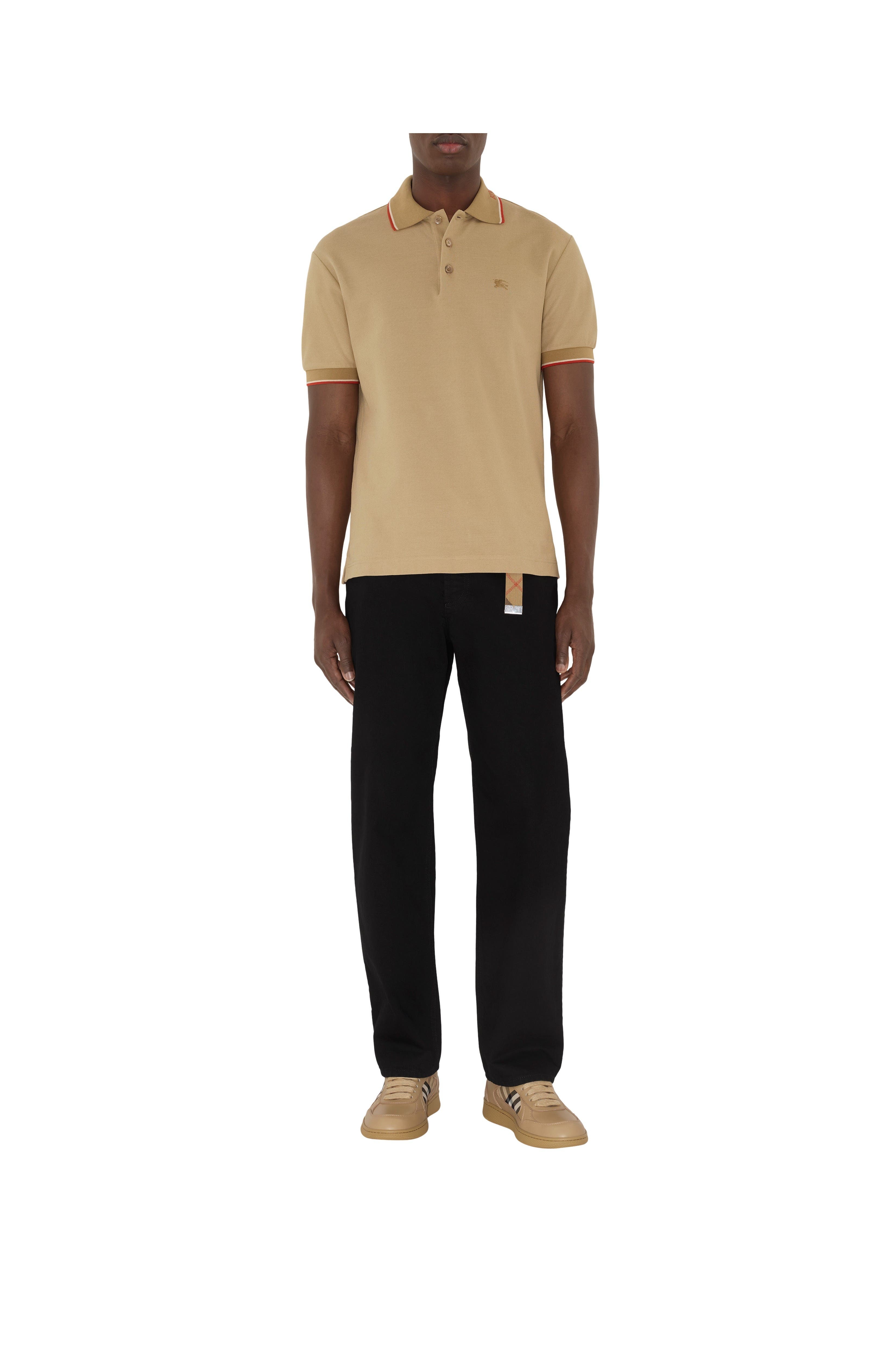 burberry Leather and Check Terrace Sneakers in Sand/sand at Nordstrom - 7