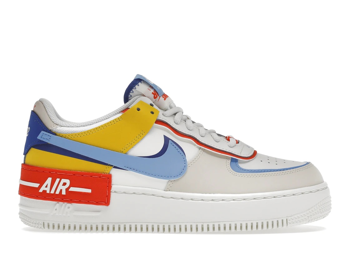Nike Air Force 1 Low Shadow Sail Game Royal Rush Orange University Blue (W) - 1