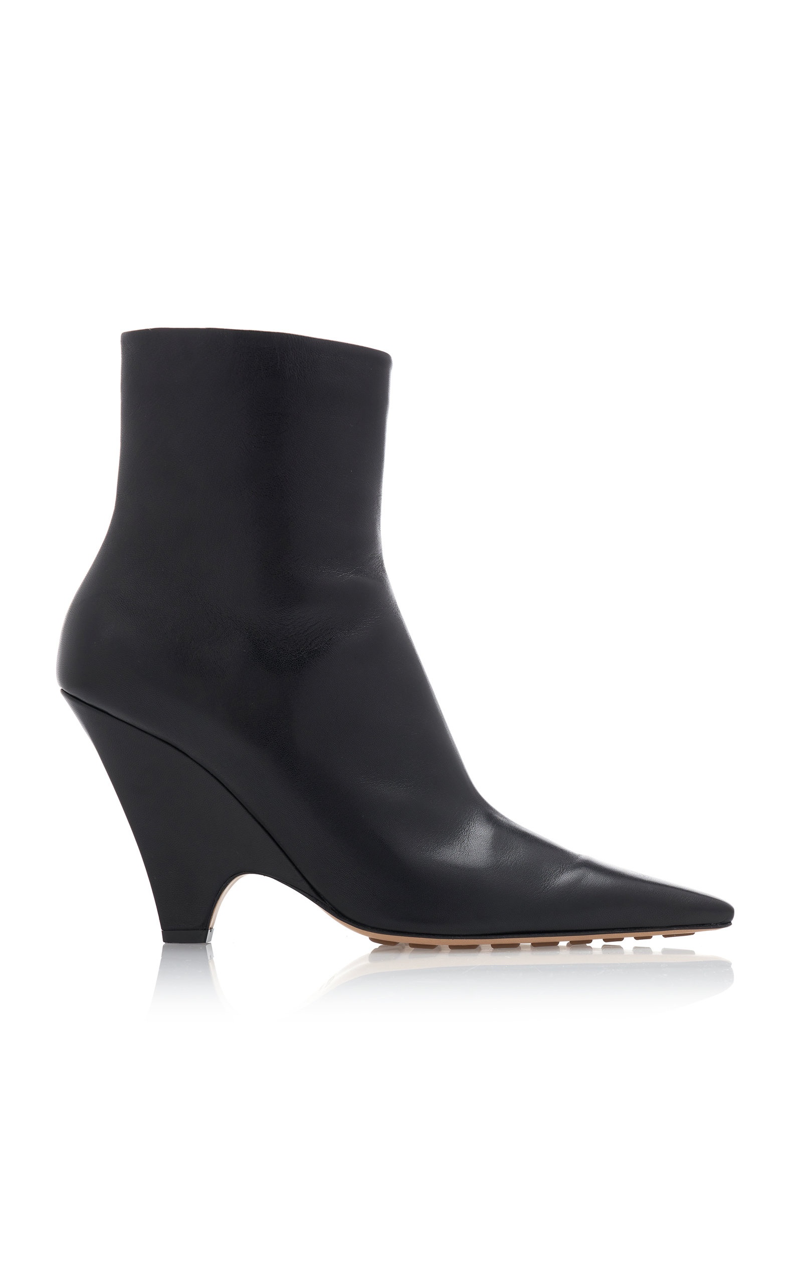 Point Nappa Leather Ankle Boots black - 1