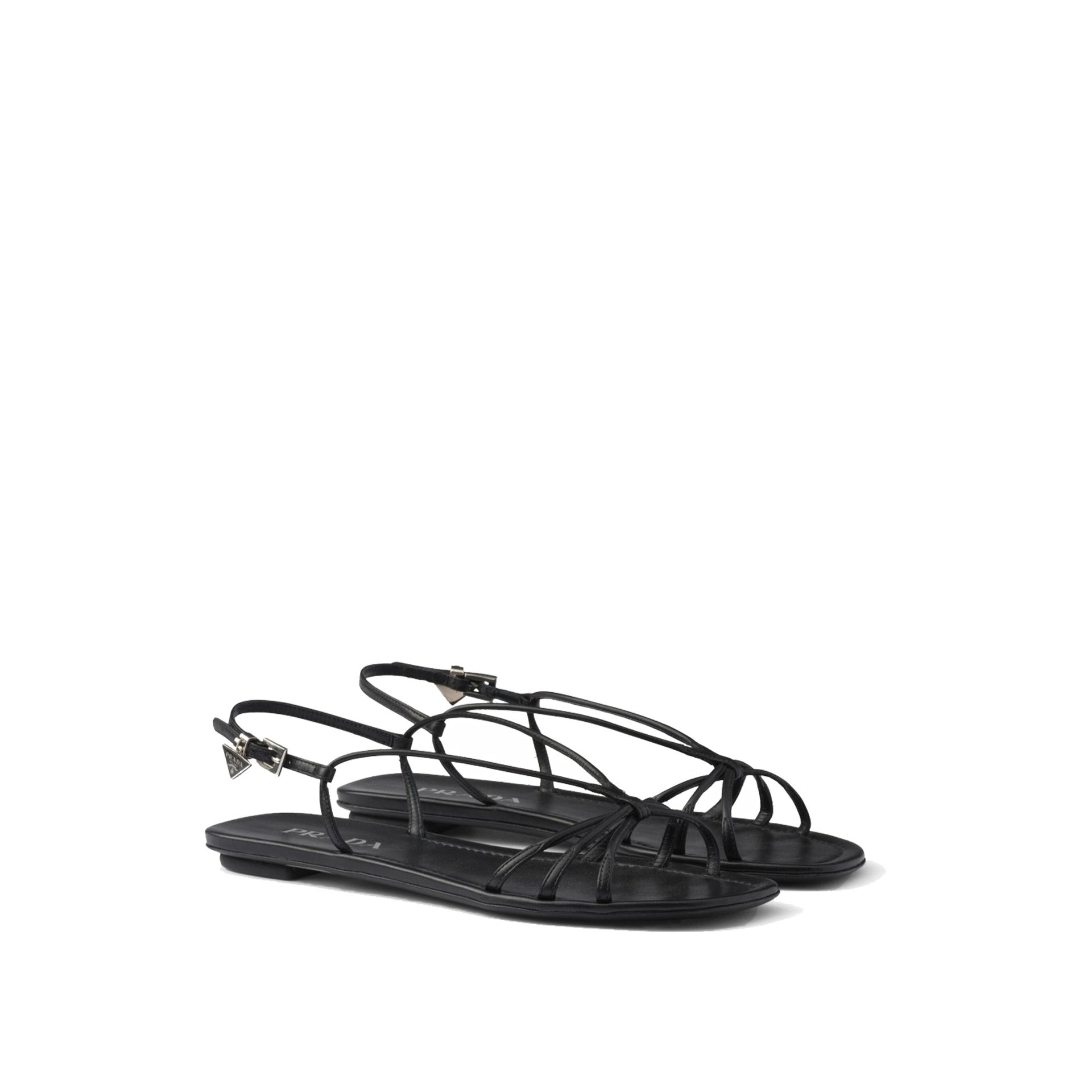 Prada Leather Flat Sandals Women - 2