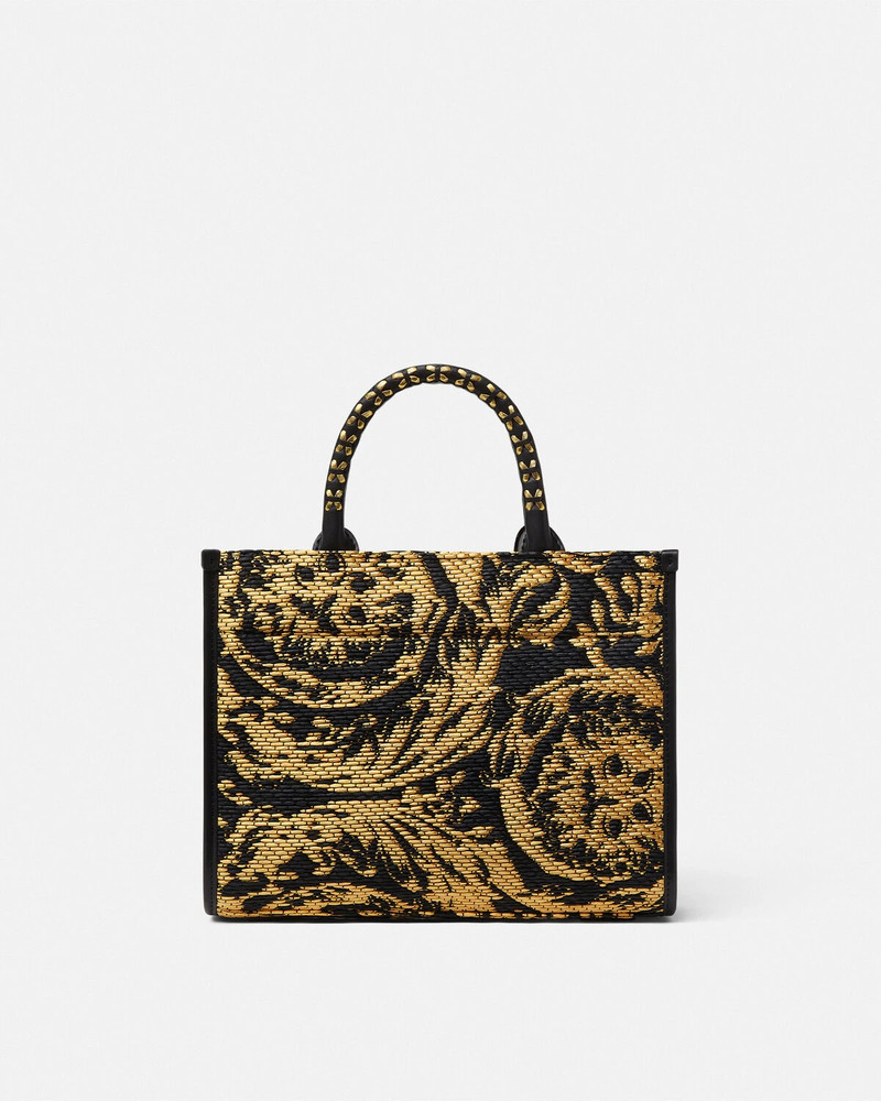 VERSACE Barocco Athena Raffia Small Tote Bag outlook