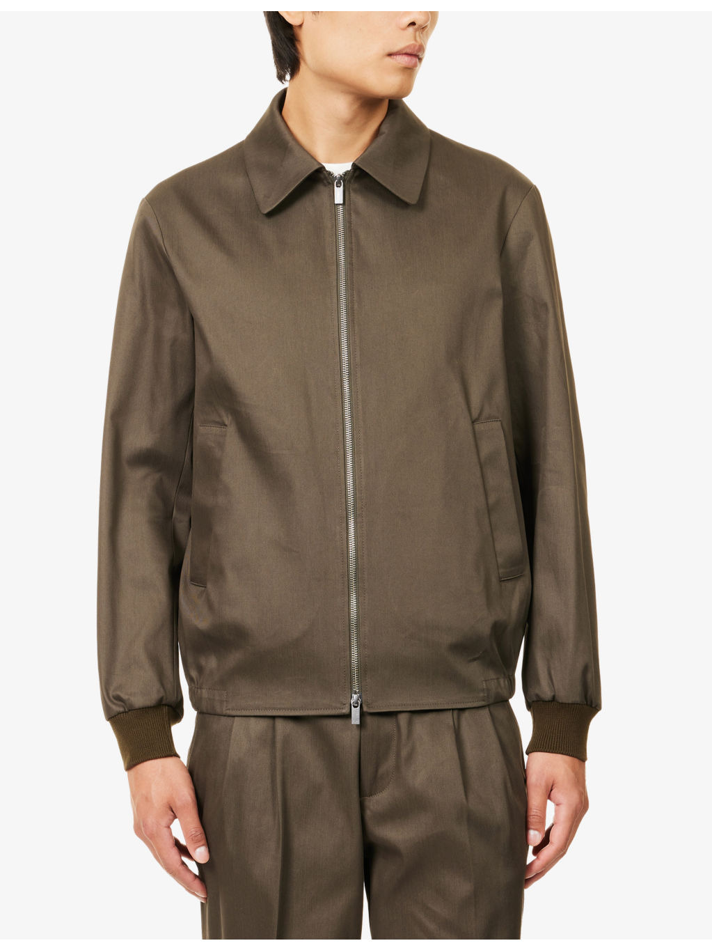 Olivo Classic-Collar Cotton Jacket - 3